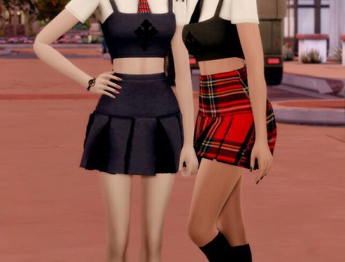 JENNIE School Look K-pop Outfit