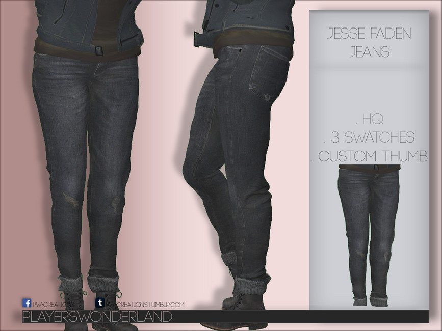 Jesse Faden Jeans - The Sims 4 Catalog