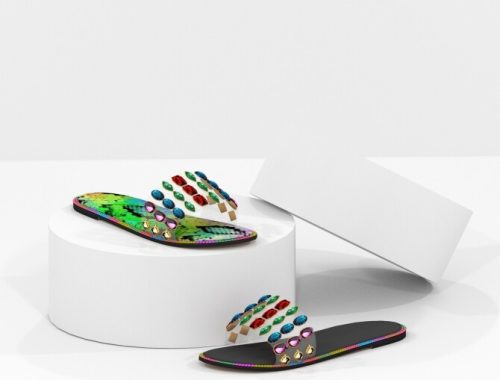 JEWEL SLIDE SANDAL at REDHEADSIMS