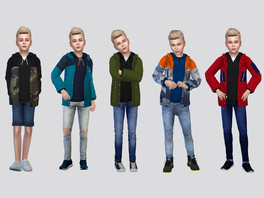 Jones Snowboard Jacket Boys - The Sims 4 Catalog
