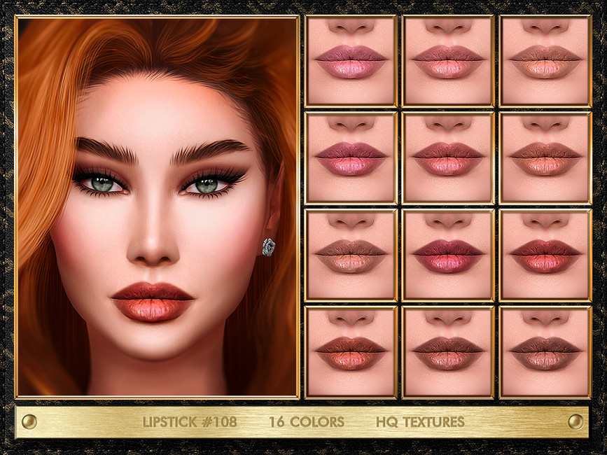 Julhaos Cosmetics Lipstick 108 The Sims 4 Catalog