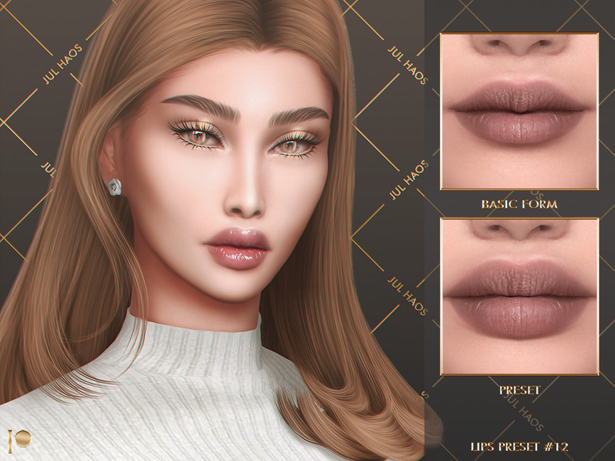 Julhaos Cosmetics Patreon Lips Preset 12 The Sims 4 Catalog