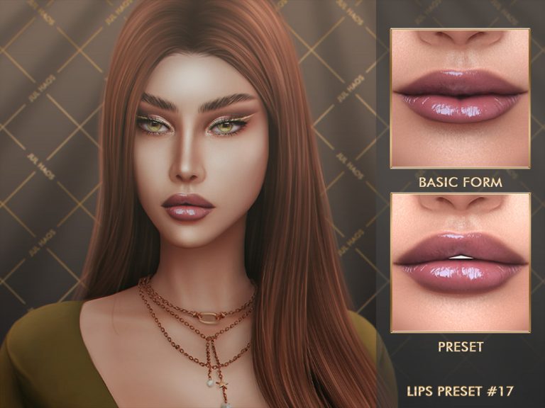 Julhaos Cosmetics Patreon Lips Preset 17 The Sims 4 Catalog