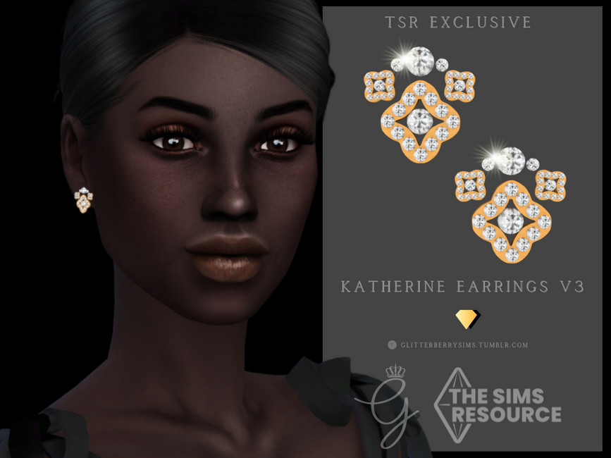 Katherine Earring v3 - The Sims 4 Catalog
