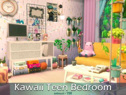 Kawaii Teen Bedroom / TSR CC Only