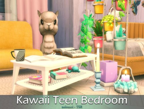 Kawaii Teen Bedroom / TSR CC Only