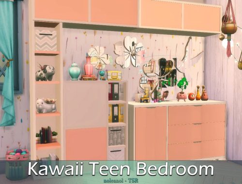 Kawaii Teen Bedroom / TSR CC Only