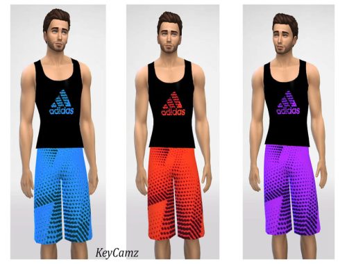 KeyCamz Men's Athletic Outfit 0217