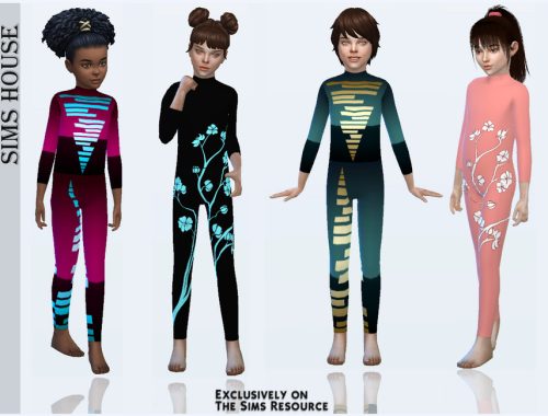 Kids yoga suit top