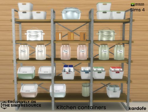 Kitchen containers