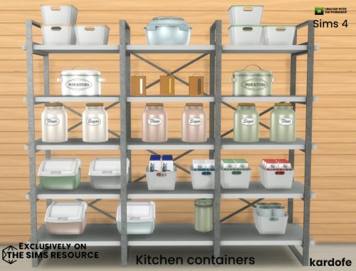 Kitchen containers
