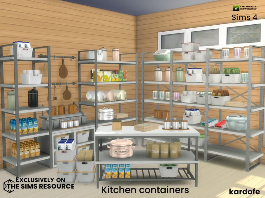 Kitchen containers - The Sims 4 Catalog