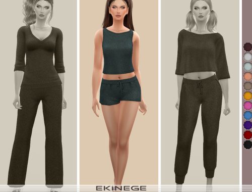 Knit Drawstring Shorts - Set24 - 4