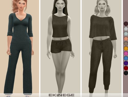 Knit Lounge Pants - Set24 - 2