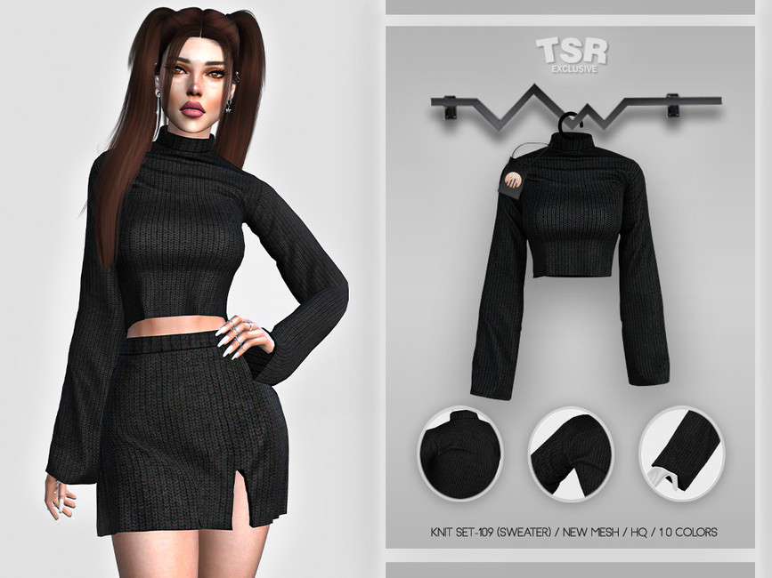 Knit SET-109 (SWEATER) BD415 - The Sims 4 Catalog
