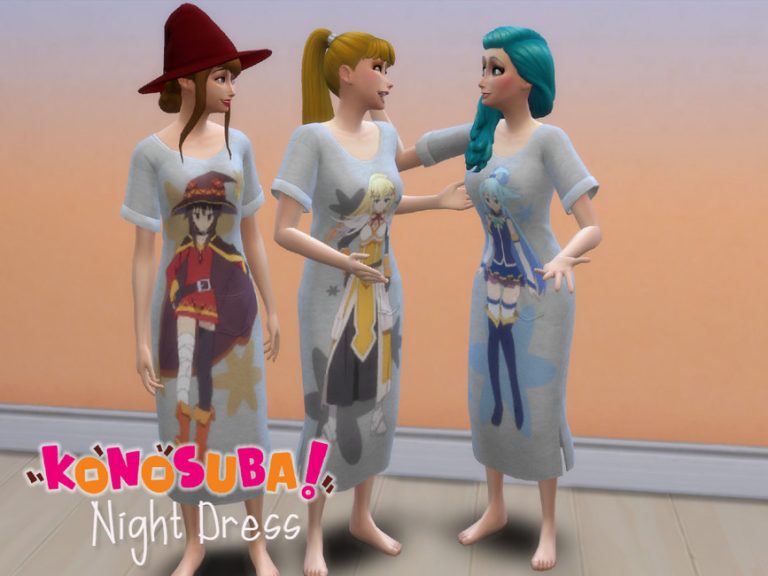 KonoSuba Night Shirt - The Sims 4 Catalog