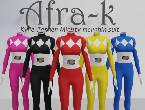 Kylie Jenner Mighty morphin costume