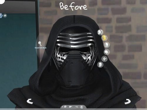 Kylo Ren’s Maxis Match Mask by CommodoreLezmo