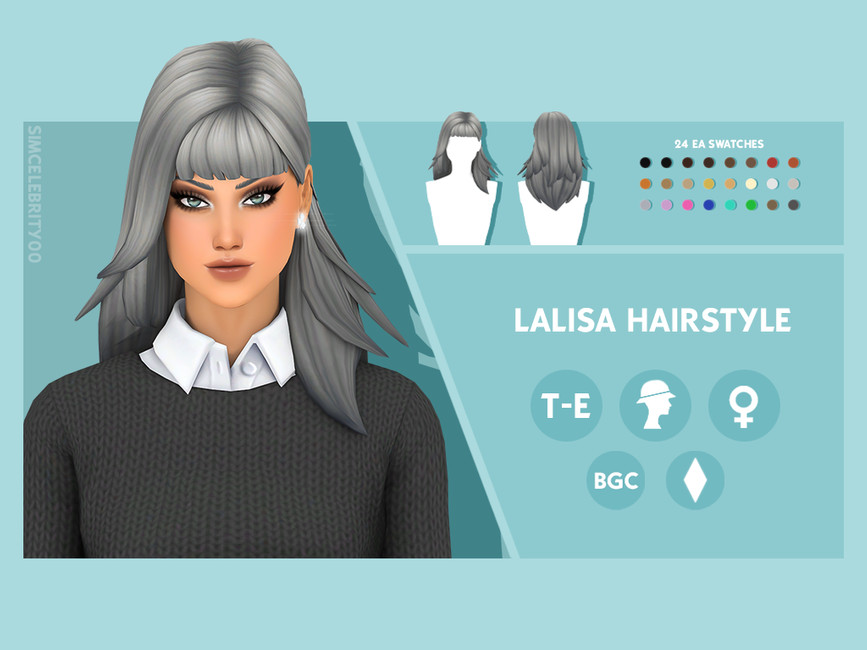 Lalisa Hairstyle The Sims 4 Catalog