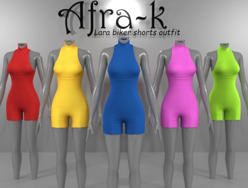 Lara biker shorts outfit