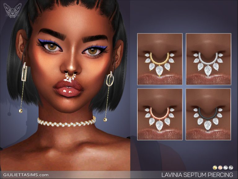 Lavinia Septum Nose Piercing - The Sims 4 Catalog