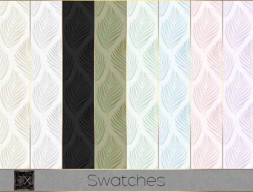 Leaf Motif Wallpaper - TX