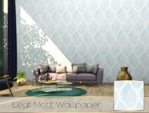 Leaf Motif Wallpaper - TX
