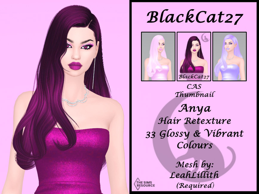 LeahLillith Anya Hair Retexture (MESH NEEDED) - The Sims 4 Catalog