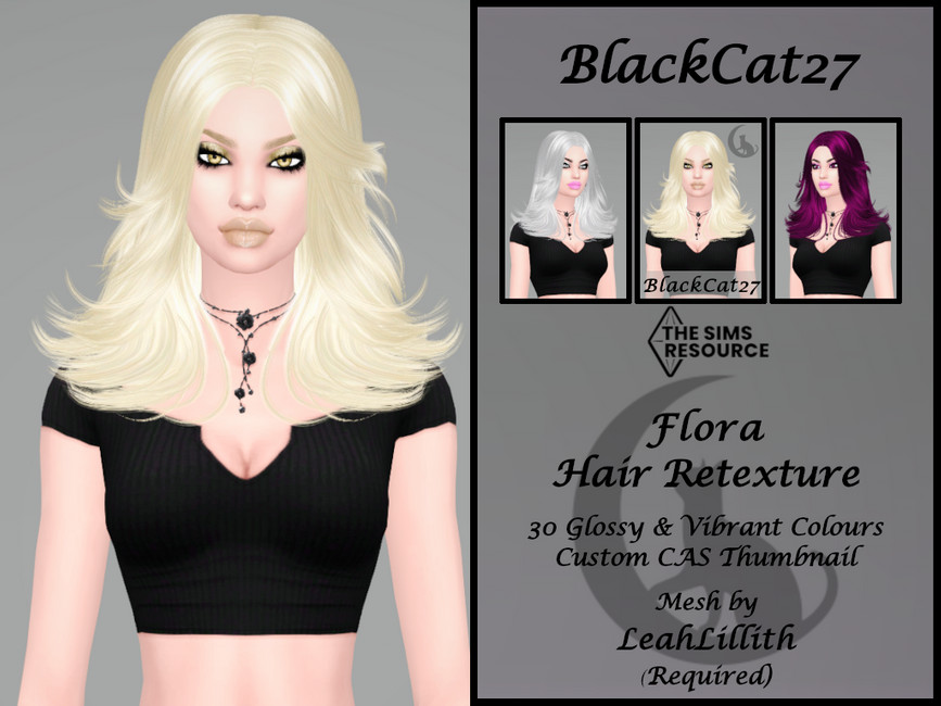 LeahLillith Flora Hair Retexture (MESH NEEDED)