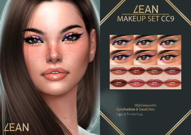 performer afspejle Stilk Lean Makeup Set Cc9 - The Sims 4 Catalog