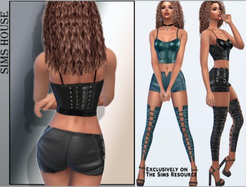 Leather corset