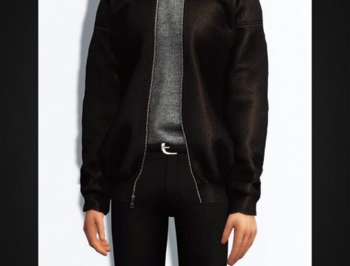Leather Jacket & Turtleneck at Gorilla