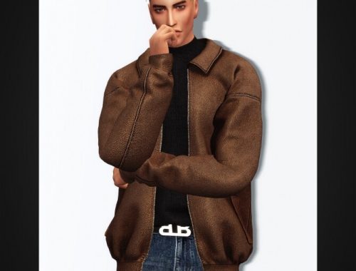 Leather Jacket & Turtleneck at Gorilla