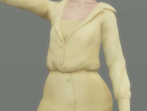 LEVITATING DRESS at Candy Sims 4