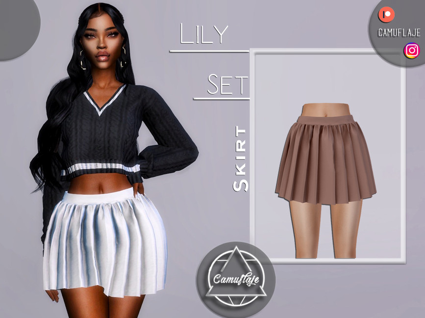 Lily Set - Skirt - The Sims 4 Catalog