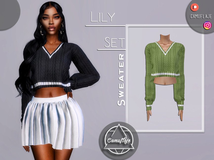 Lily Set - Sweater - The Sims 4 Catalog