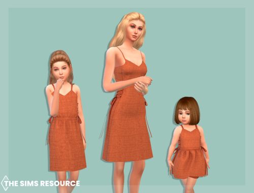 Linen sundress with ribbons Adult