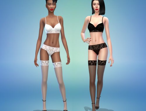 Gray Vixen Lingerie Set