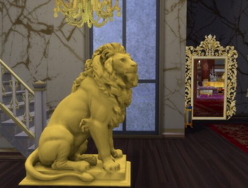 Lion Sculptures at Anna Quinn Stories