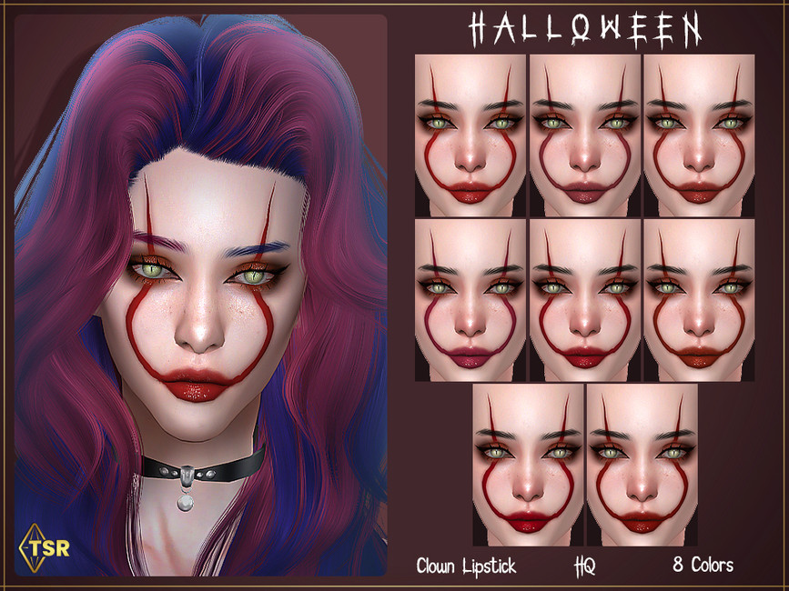 Lmcs Clown Lipstick Hq The Sims 4 Catalog 