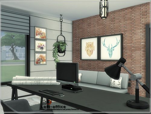 Loft - office room