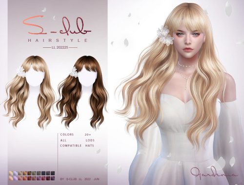 Long flowing hair( Gardenia)