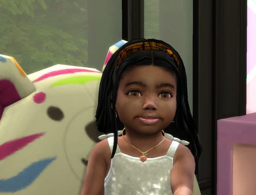 Long Hair with Headband ~ Toddler