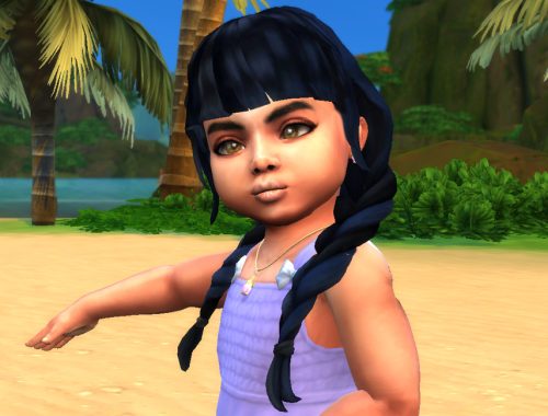 Long Messy Pigtails - Toddler