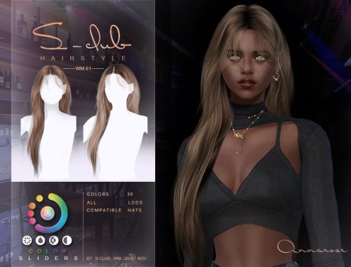 Long straight hairstyle(Annarose) by S-Club