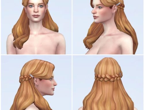 Long Wavy Braid Curl Hair V1