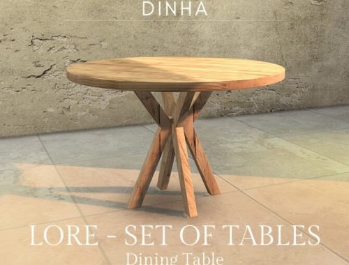 Lore set of tables at Dinha Gamer