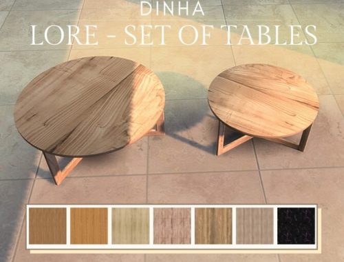 Lore set of tables at Dinha Gamer