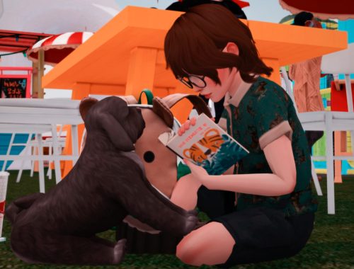 Lovely Kid Reading Book PosePack