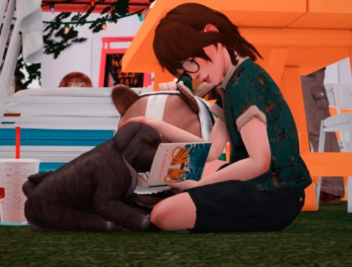 Lovely Kid Reading Book PosePack
